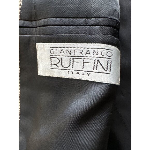 Gianfranco Ruffini Mens Houndstooth Blazer Size 40R Wool Blend Made In Colombia - Picture 5 of 12